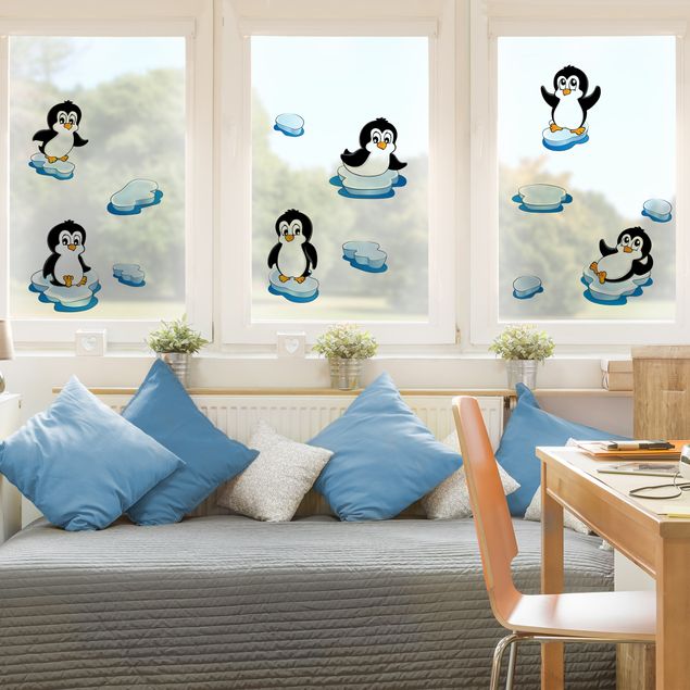 Window stickers animals Penguin Set