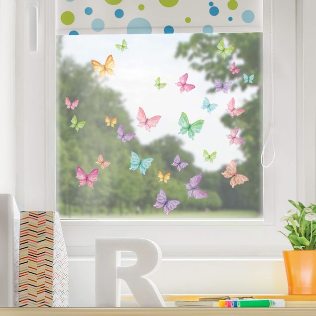 Kids room decor Set Glitter Butterflies