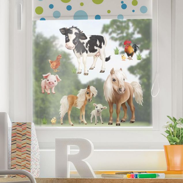 Window stickers animals Farm Animals Set