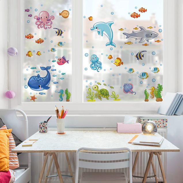 Nursery decoration Underwater World - Fish Set