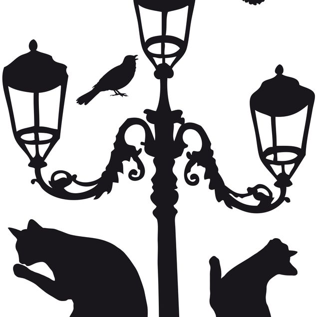 Self adhesive film No.RS67 Cats And Street Light