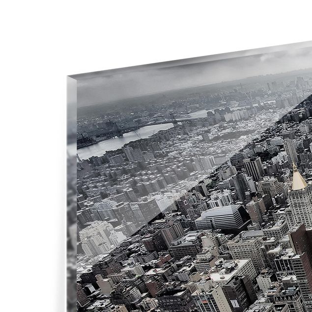 Glass Splashback - View Over Manhattan - Panoramic
