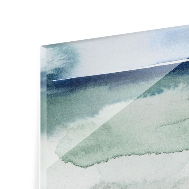 Glass Splashback - Ocean Waves I - Panoramic