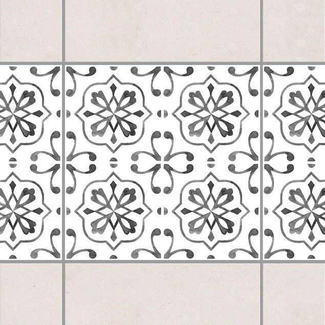 Kitchen Gray White Pattern Series No.4