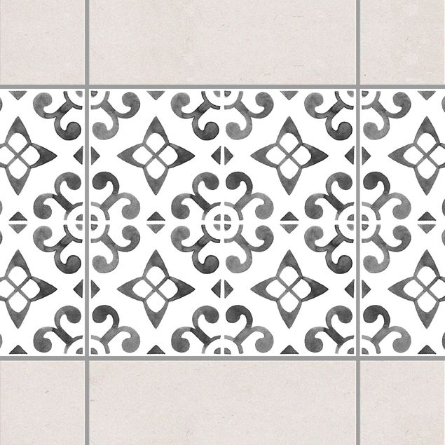 Kitchen Gray White Pattern Series No.5