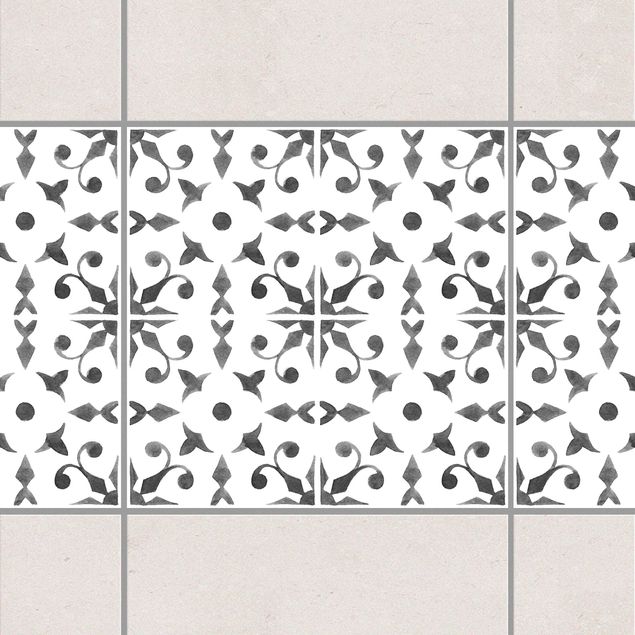 Kitchen Gray White Pattern Series No.6