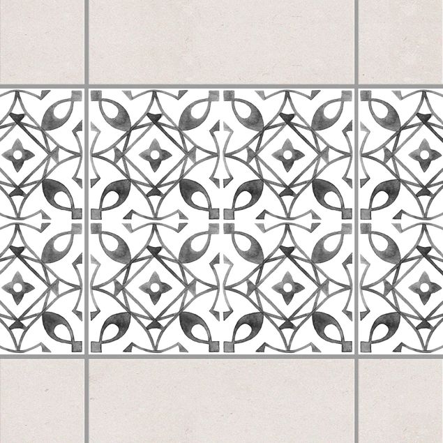 Kitchen Gray White Pattern Series No.8