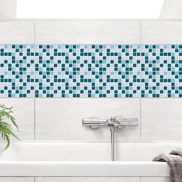 Tile films patterns Mosaic Tiles Turquoise Blue