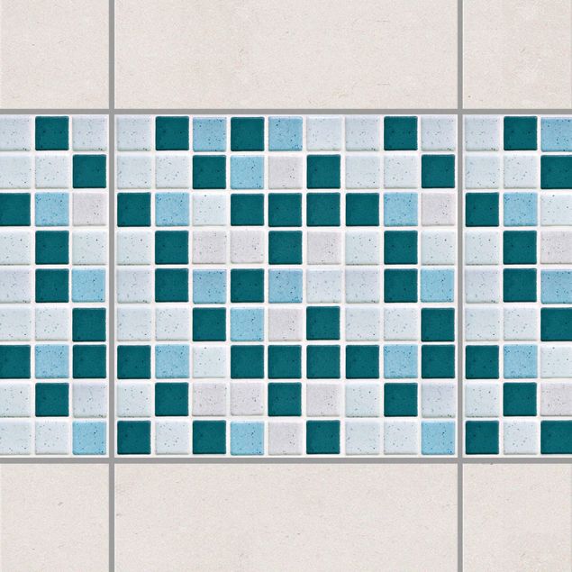 Kitchen Mosaic Tiles Turquoise Blue