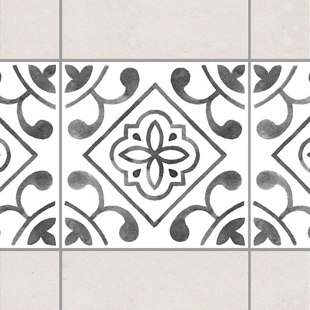 Kitchen Pattern Gray White Series No.2