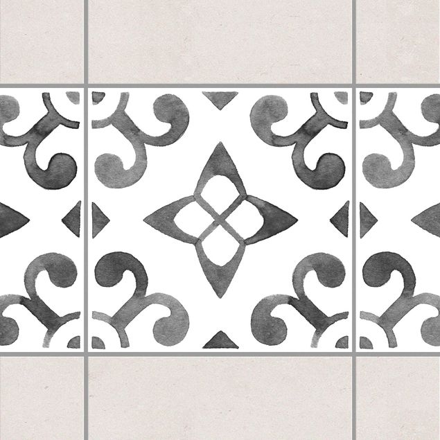 Kitchen Pattern Gray White Series No.5