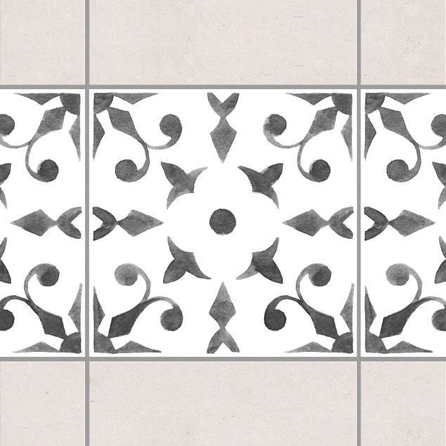 Kitchen Pattern Gray White Series No.6