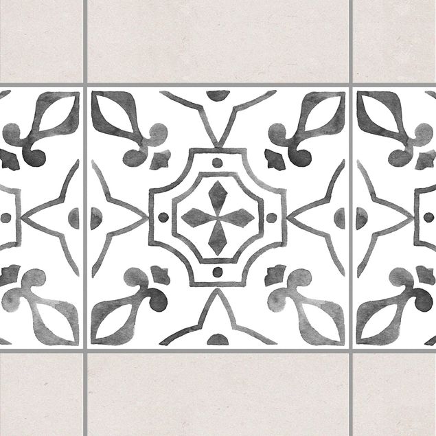 Kitchen Pattern Gray White Series No.9
