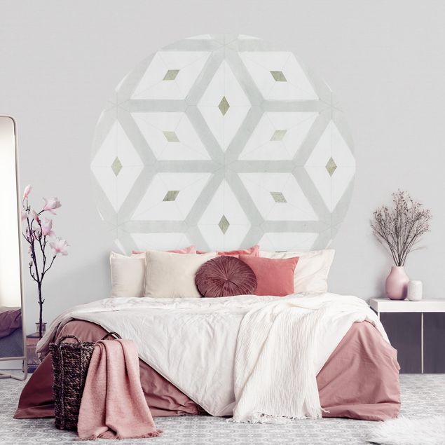 Wallpapers geometric Tiles From Sea Glass