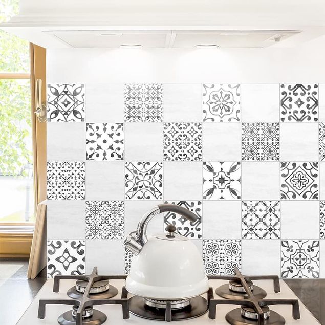 Tile films patterns Gray White Pattern Mix