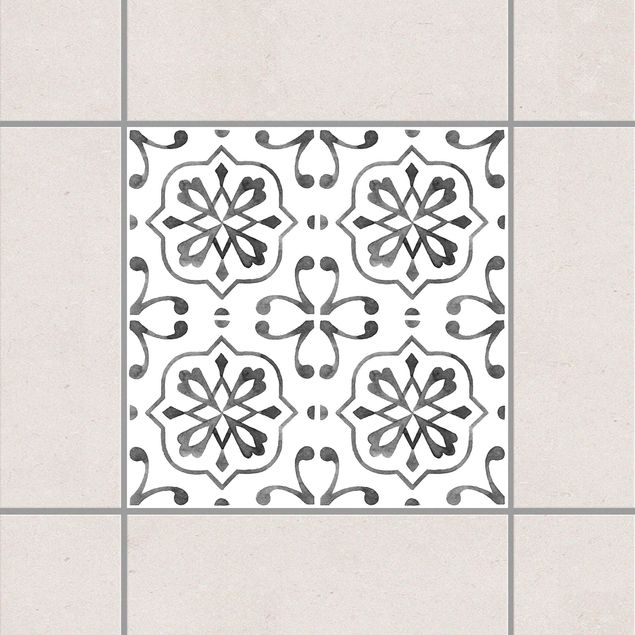 Kitchen Gray White Pattern Series No.4