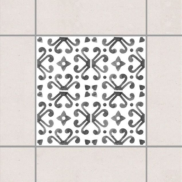 Kitchen Gray White Pattern Series No.7