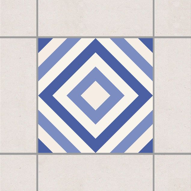 Kitchen Moroccan tile karo blue white
