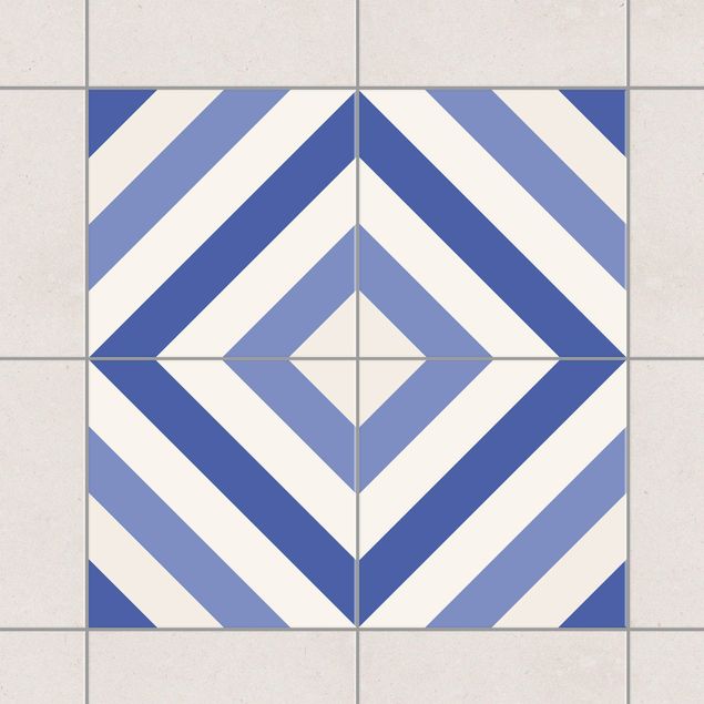 Kitchen Tile Sticker Set - Moroccan tiled backsplash from 4 tiles