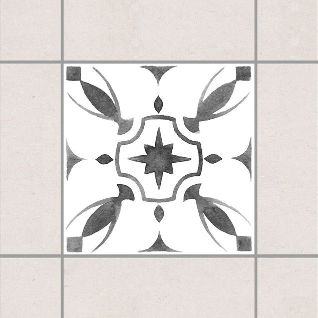 Kitchen Pattern Gray White Series No.1