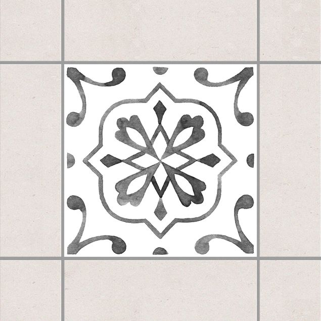 Kitchen Pattern Gray White Series No.4