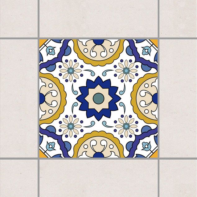 Kitchen Portuguese tile panel from 4 Azulejo tiles