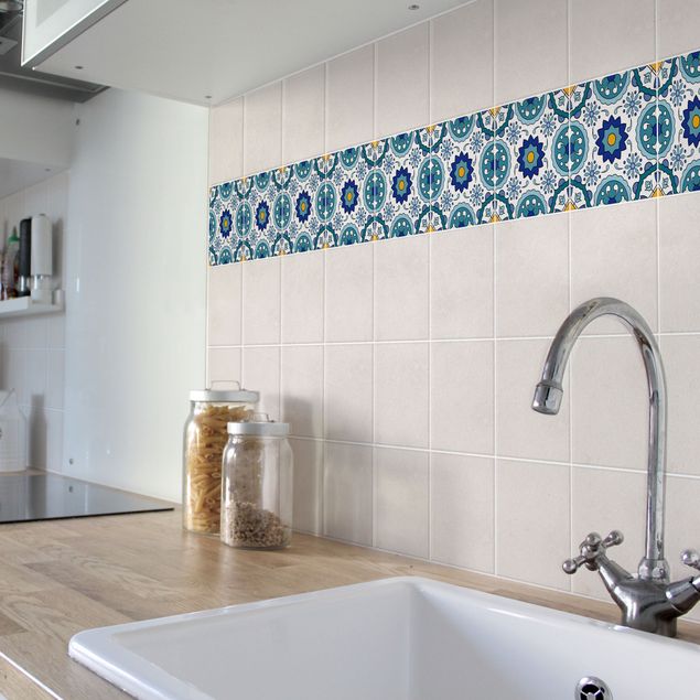 Self adhesive film Portuguese tile pattern of Azulejo