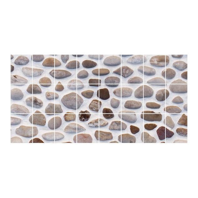 Kitchen tile stickers Andalusian Stone Wall