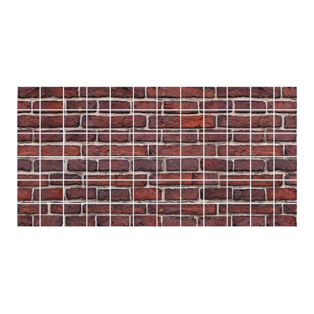 Tile films stone Brick Wall Red