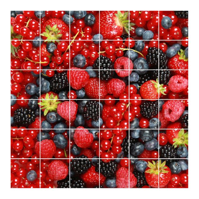 Tile films red Fruity Berries