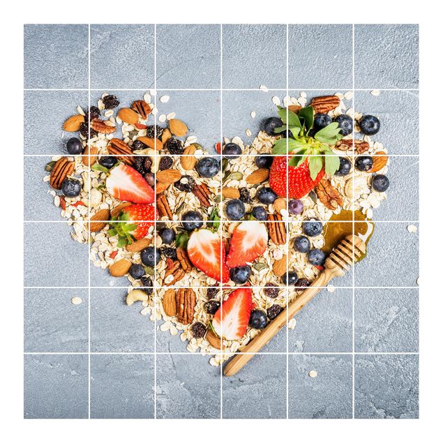 Tile stickers Heart Of Cereals