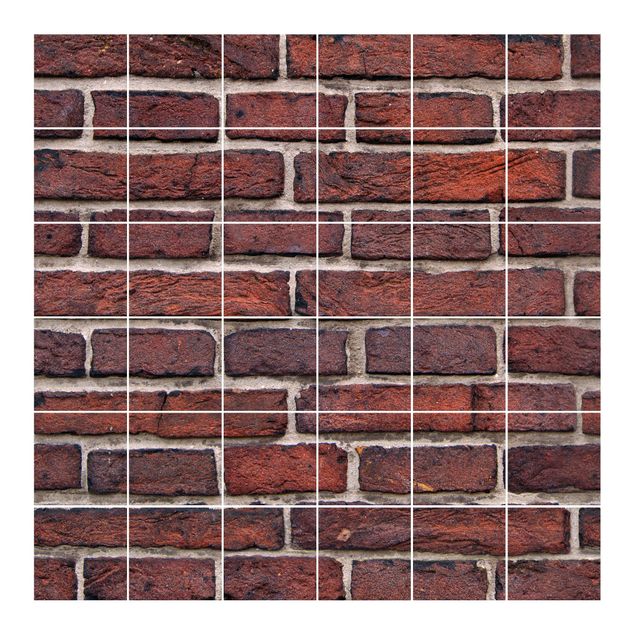 Tile films patterns Brick Red
