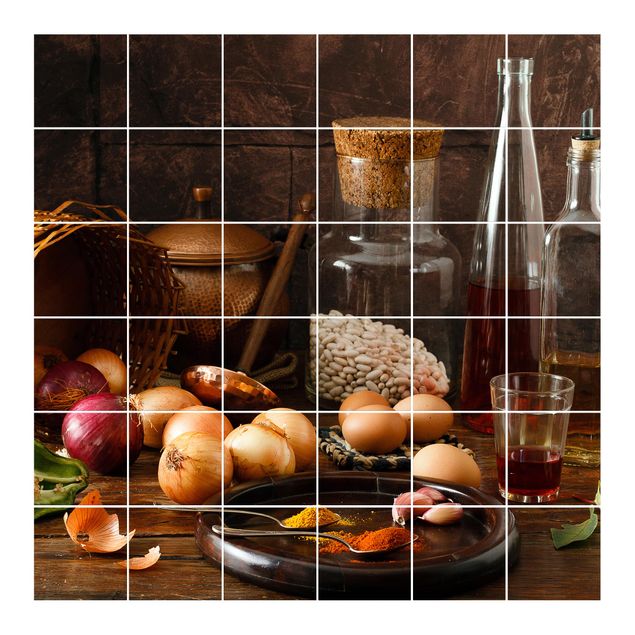 Kitchen tile stickers Cooking Fragrances