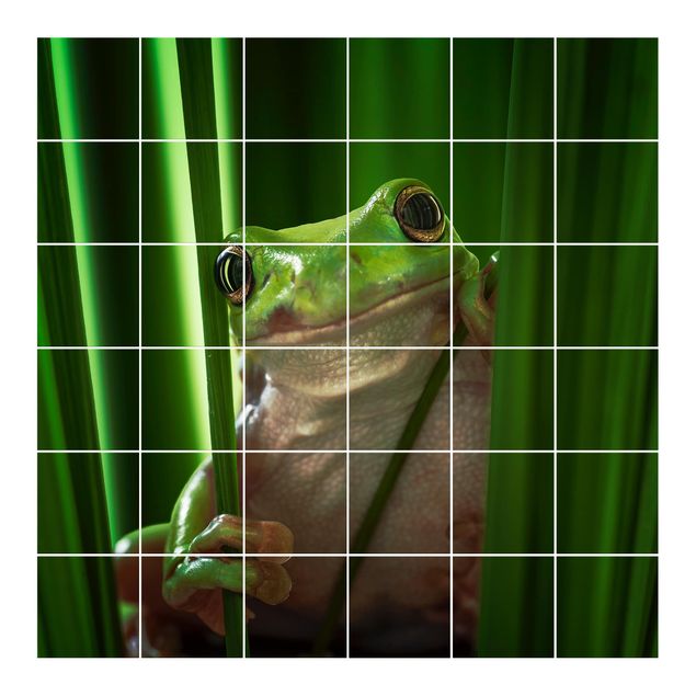 Tile films green Merry Frog