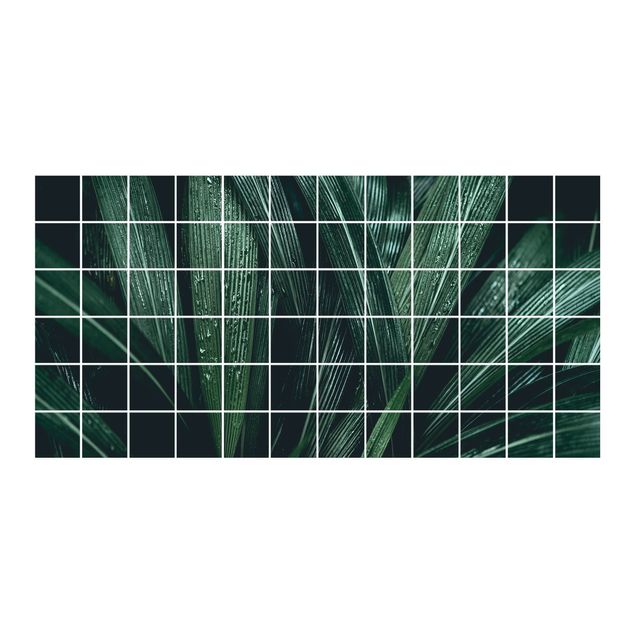 Self adhesive film Green Palm Leaves