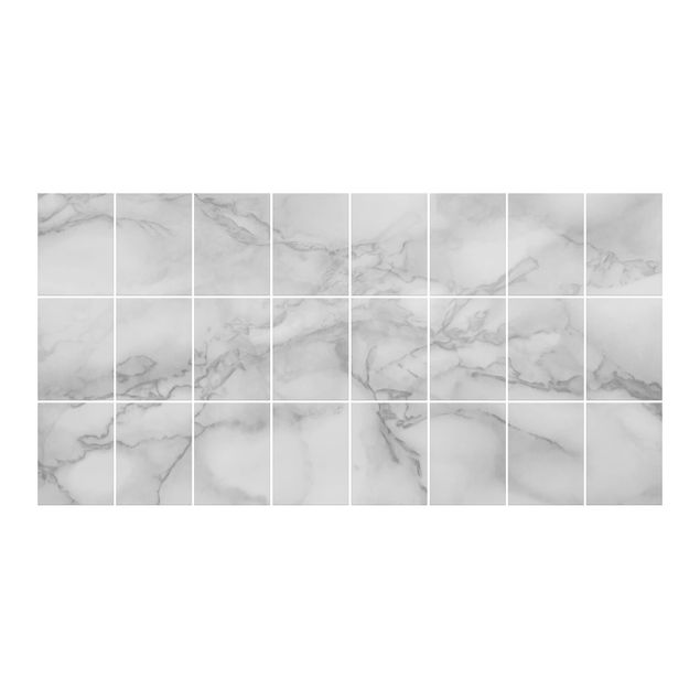 Tile stickers Marble Look Black And White