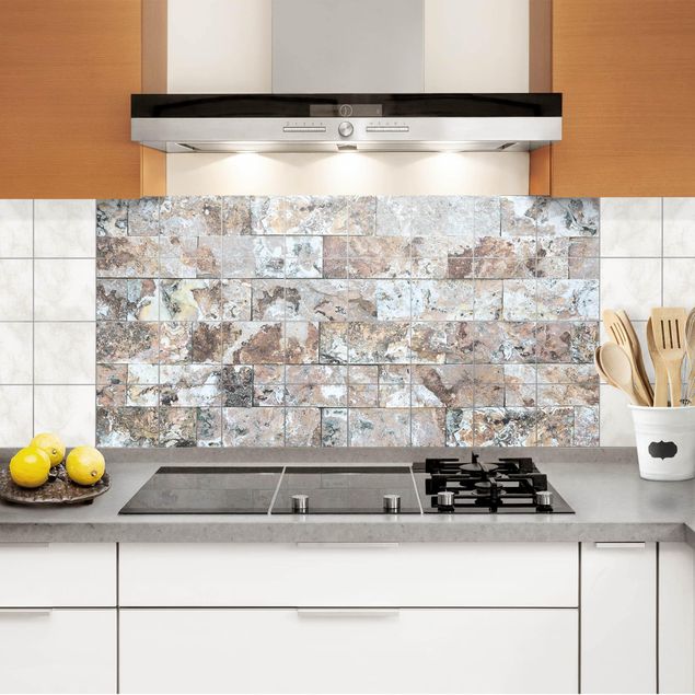 Tile films patterns Natural Marble Stone Wall