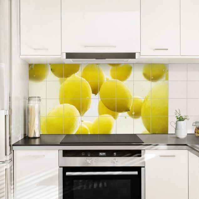 Tile films yellow Lemons In Water