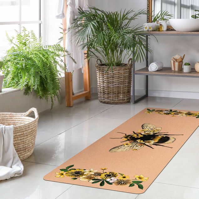 Nature rugs Floral Bumblebee