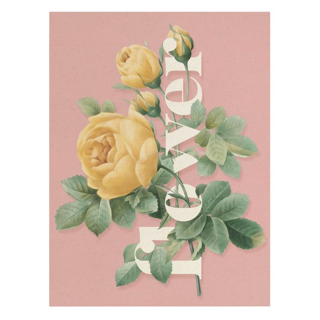 Prints Florale Typography - Flower