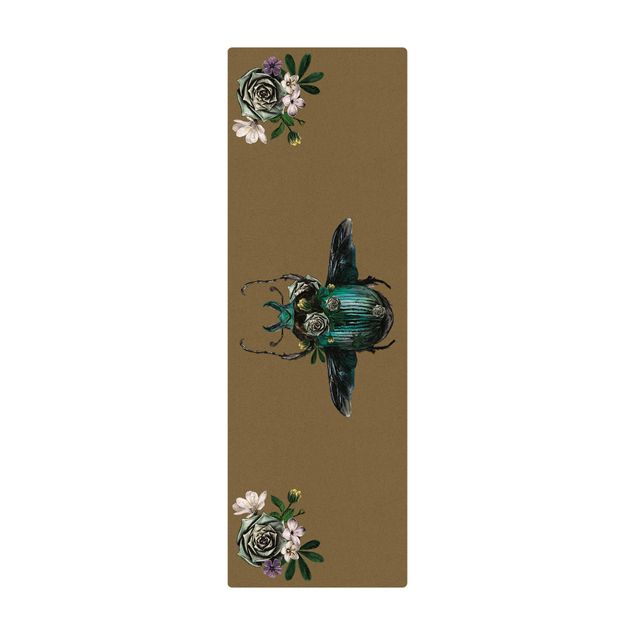 large area rugs Floral Beetle