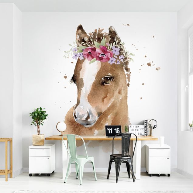 Contemporary wallpaper Floral Pony