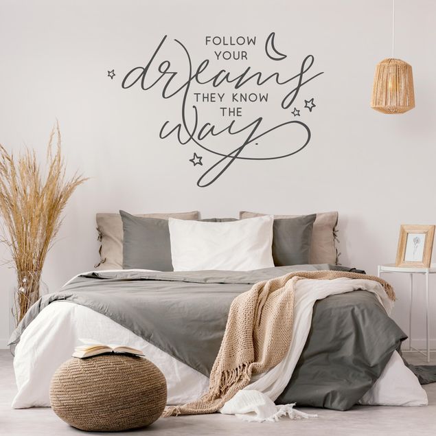 Wall stickers quotes Follow Your Dreams, They Know The Way