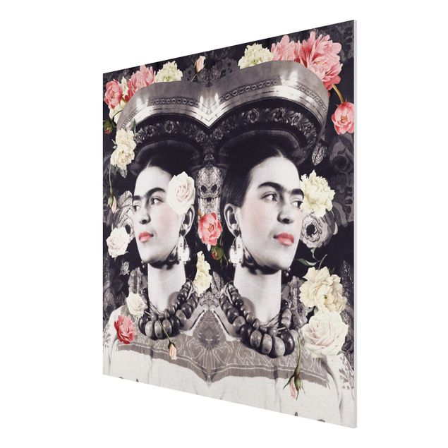 Floral canvas Frida Kahlo - Flower Flood