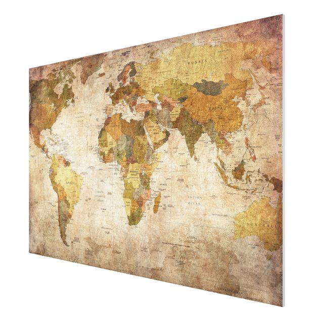 Prints maps World map