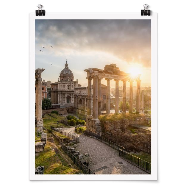 Skyline prints Forum Romanum At Sunrise
