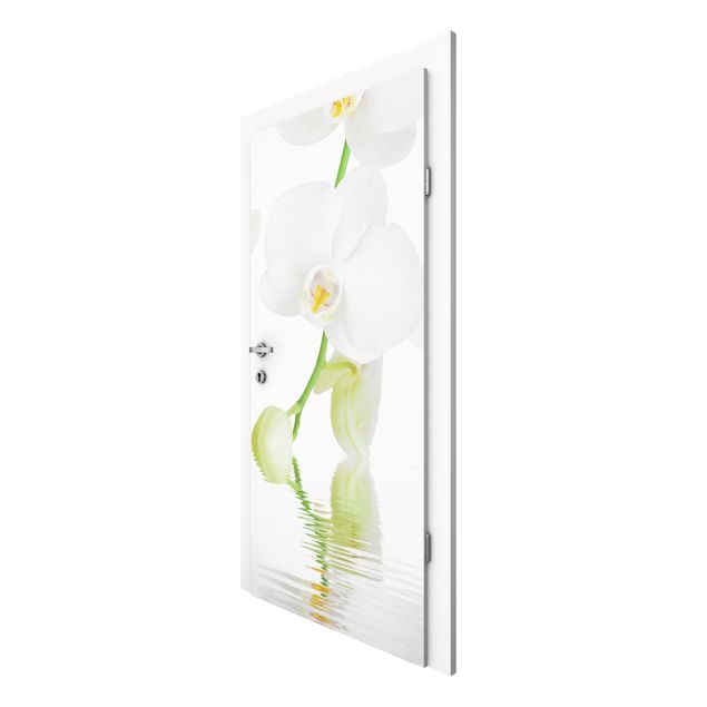 Door Wallpapers flower Spa Orchid - White Orchid