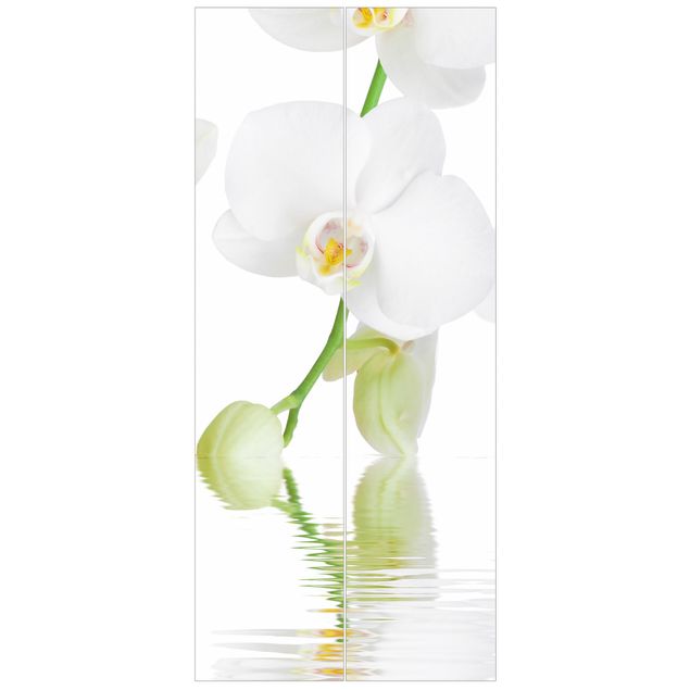 Floral wallpaper Spa Orchid - White Orchid