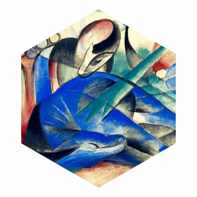 Wallpapers animals Franz Marc - Dreaming Horse