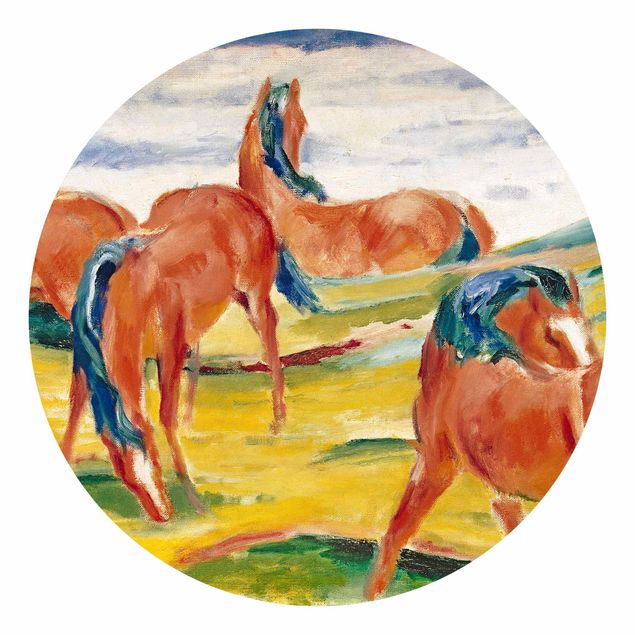 Wallpapers horse Franz Marc - Grazing Horses